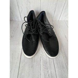 Aldo Black Leather Casual Ankle Boots Sneakers Lace Up Men’s Size 12